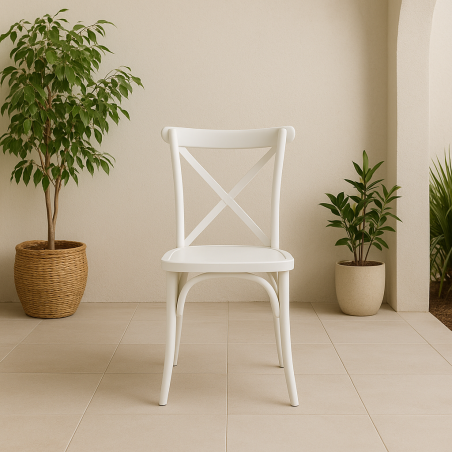 Silla CROSS Blanca